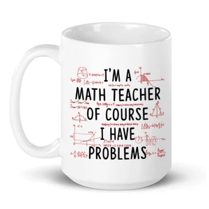 Ich bin Mathelehrer Kaffeebecher - C-Form lustige Teetasse für Lehrerin, Mama, Tante, Nana - Bild 1 von 5