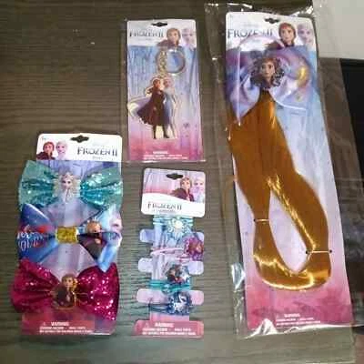 Frozen II Girls Costume Jewelry/Hair goods lot of 4 - Image 1 of 4