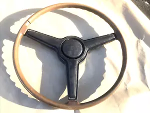 CUDA CHALLENGER 1970 1971 WOODGRAIN STEERING WHEEL NICE CENTER AAR T/A - Picture 1 of 16