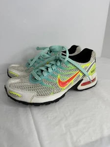 Nike Air Max Torch 4 Tennis Shoes Women Sz 7.5 White Volt Laser Crimson Sneaker - Picture 1 of 10