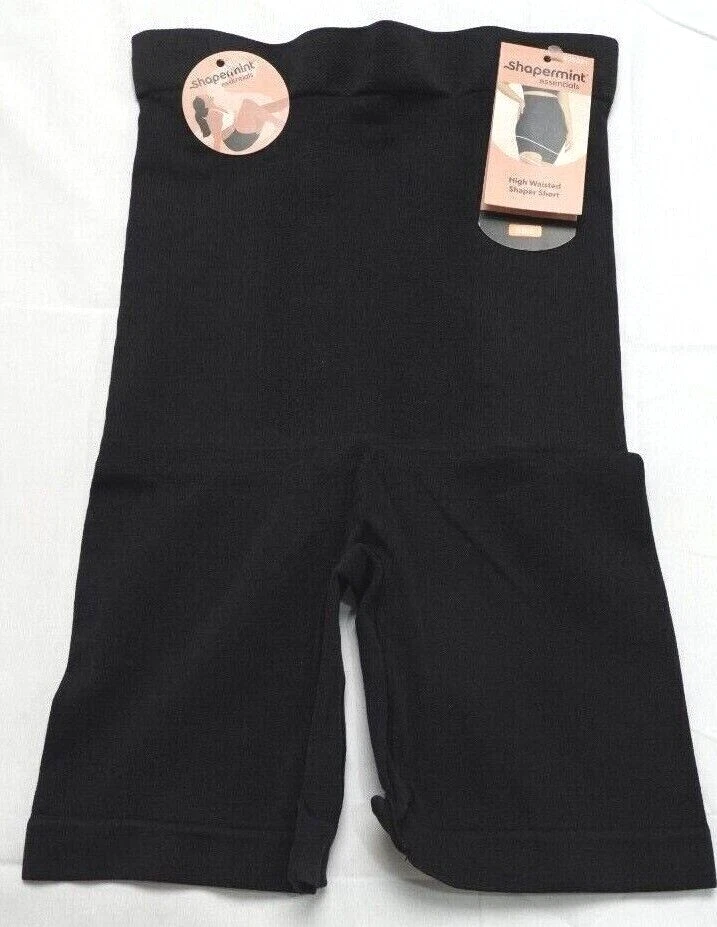 Shapermint Essentials 55021 Size XL/2XL Black High Waisted Shaper Shorts