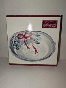 CELEBRATION BY MIKASA HOLIDAY BELLS COLLECTION SWEET DISH 7' SNAK PLATE WG - Picture 1 of 4