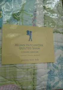 Nuevo Cerámica Granero Niños Jillian Patchwork Estándar SIMULADO azul rosa floral - Imagen 1 de 3