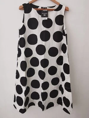 BNWT Uniqlo x Marimekko Polka Dot Cotton A -Line Dress Size Large * NEW * Faulty - Image 1 of 4