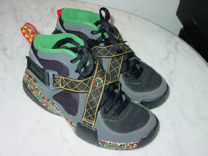 2014 Nike Air Raid "Peace" Black/Dark Grey/Pine Green Youth Shoes Size 4Y - Picture 1 of 12