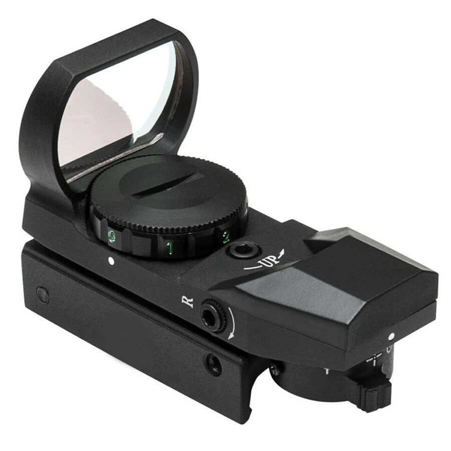 UNIQUEFIRE Scope Leuchtpunktvisier Reflexvisier Red Green mit 4 Reticles für 20mm Schiene