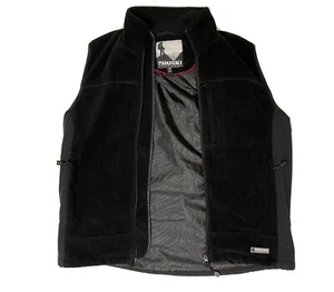 Huski Explorer Winter Full Zip Closure Vest Black Multiple Pockets Toggle Cords - Picture 1 of 9