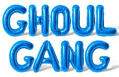 Banner Globo Letra GHOUL GANG - 10 Opciones de Color - Decoración Fiesta Halloween Foto 1 de 4