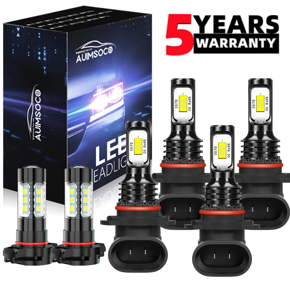 Faros LED de haz alto bajo y bombillas antiniebla XG para Dodge Journey 2011-2018 6 piezas Foto 1 de 4