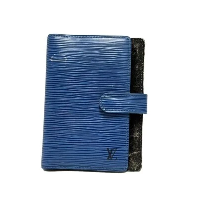 Подлинный синий чехол для планировщика дня LOUIS VUITTON Epi Agenda MM R20055 LV 108719 F/S - Изображение 1 из 4