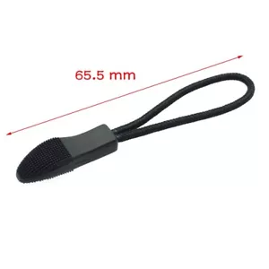 Correa con cremallera Lariat negra para accesorios de ropa - Imagen 1 de 5