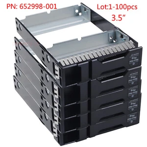 Lot 3.5" LFF Non Hot Plug HDD Drive Tray Caddy for HP 652998-001 Proliant Gen 8 - Afbeelding 1 van 15
