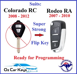 Remote Flip Key SUITS HOLDEN COLORADO RC RODEO RA 2007 2008 2009 2010 2011 2012 - Picture 1 of 17