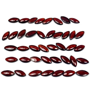 Best Price 41 Stück 27,51 Ct Natürlicher 100% Birnen Cabochon Rot Pyrop Granat Thailand - Bild 1 von 5