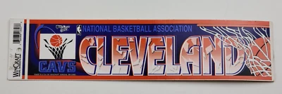 Pegatina de parachoques de coche de baloncesto de la NBA WinCraft Cleveland Cavaliers Cavs de colección Foto 1 de 4