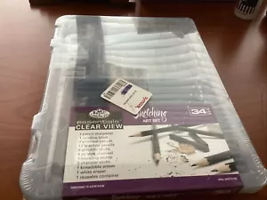 Royal & Langnickel 34 Piece Sketch Art Set Graphite Color Pencils in Case Sealed - Picture 1 of 2