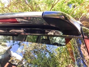 Replica JDM Honda Wing/Spoiler Warning Decal - Picture 1 of 2