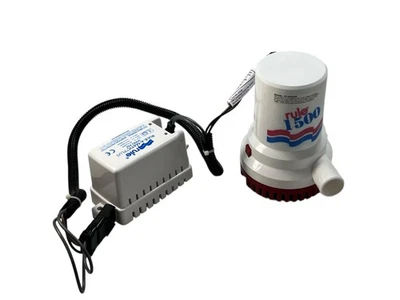 Rule Bilge Pump 1500 GPH 12V & Series 40a Float Switch Assembly, NEW, OEM - Изображение 1 из 4
