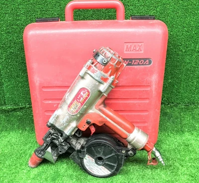 MAX High Pressure Auto-feed Nail Gun HN-120A For Concrete Pins 22-65mm With Case - Image 1 of 4