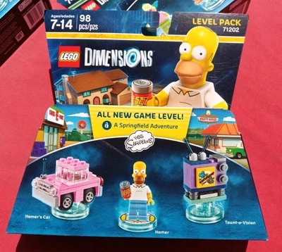 LEGO DIMENSIONS SIMPSONS 71202 Homer (2) 71211 Bart  71227 Krusty  4 NEW SEALED - Image 1 of 4