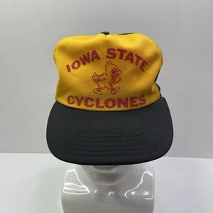 VTG 70s 80s IOWA STATE CYCLONES ISU NCAA Snapback Hat Cap - Picture 1 of 5