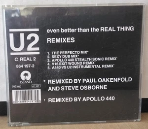 U2 - Even Better Than The Real Thing (REMIXES) ISLAND C REAL 2 1992 UK Single CD - Picture 1 of 3