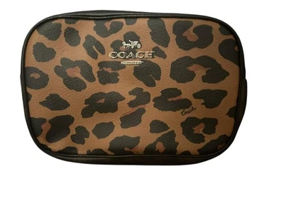 Bolso para Cámara Coach Jamie Lona Recubierta SV/Ligero Sillín Multi Leopardo Estampado Nuevo con Etiquetas Foto 1 de 2