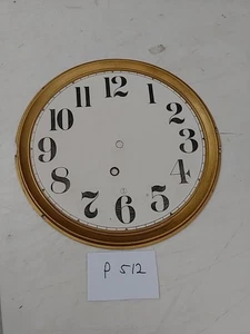 INGRAHAM SCHOOLHOUSE REGULATOR WALL CLOCK REPLACEMENT DIAL 10 1/2 INCHES - Picture 1 of 3