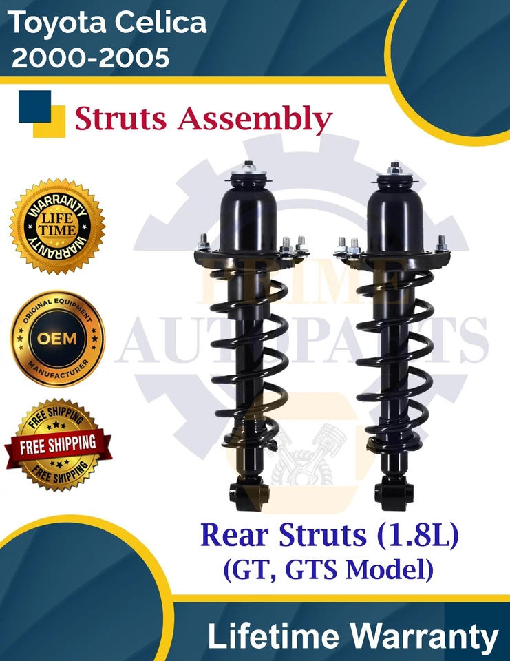 Puntales traseros OE de calidad superior para Toyota Celica 2000-2005 garantía de por vida Foto 1 de 4