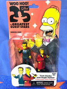 Minifigure Simpsons 25 Greatest Guest Stars Tom Hanks e Hugh Hefner serie 1 - Foto 1 di 3