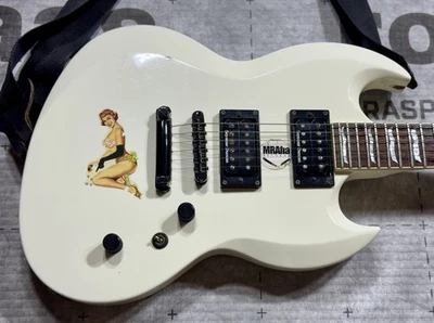 РЕДКАЯ ESP LTD Viper-301 2003 - белый сделано в Корее реликвия Сеймур Дункан JB/59 - Изображение 1 из 4