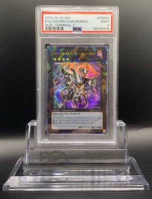 PSA 9 2012 YU-GI-OH! DUEL TERMINAL 7 #EN092 EVILSWARM OUROBOROS POP 3 Very Rare! - Image 1 of 3