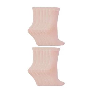 Kids Cotton Solid School Socks | 12 Pair Crew Casual Dress Socks | Boys & Girls - Picture 1 of 56
