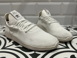Adidas x Pharrell Williams Hu Men’s Triple White Knit Trainers UK Size 11 EU 46 - Picture 1 of 14