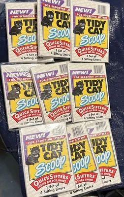 9 paquetes nuevos - Tamices rápidos ordenados para gatos forros de caja para gatos - Nuevos 36 en total Foto 1 de 4