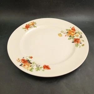 Homer Laughlin Rose & Poppy Floral Design 9" Dinner Plate, Quantity Discounts - Picture 1 of 9