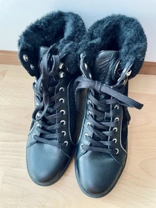 Guess Damen Stiefel Ankle Boots Trapery Stiefeletten Schwarz EUR 38 NEU - Bild 1 von 8