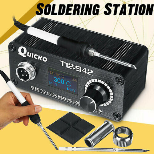 T12-942 Mini OLED Digital Soldering Station T12-907 Handle +T12-K Tip HU -ca