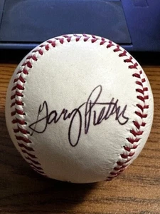 GARY PETTIS 2 SIGNED AUTOGRAPHED OL BASEBALL!  Angels, Tigers, Rangers! - Picture 1 of 2
