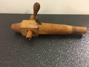 Grifo de barril de whisky de cerveza de madera antigua - Imagen 1 de 8