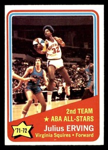 1972 Topps Basketball #255 Julius Erving (All-Star) NM