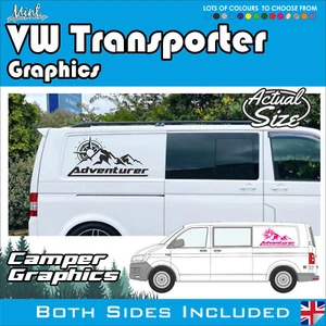 LWB VW Transporter Camper Motorhome Stripes Decals Stickers Van Graphics 410 - Picture 1 of 5