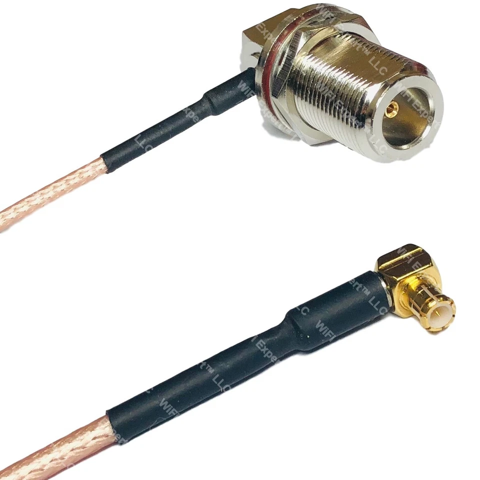 RG316 N Female Bulkhead Angle to MCX MALE ANGLE RF Cable Rapid-SHIP LOT - Image 1 of 1