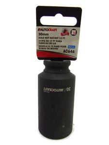 Toma de tuerca de eje Autocraft 30 mm unidad de 12 puntos métrica AC646 - Imagen 1 de 4