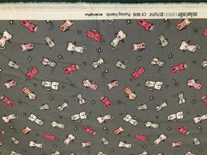Cat Cotton Quilt Fabric Grey Purring Friends from Meowlogical by Michael Miller - Picture 1 of 1