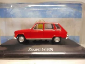 RENAULT 6 1969 ROJO/ROUGE ARGENTINA 1:43 SALVAT IXO - Imagen 1 de 4