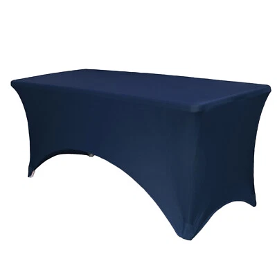 YCC Linens - Stretch Spandex Table Covers, Fitted Rectangular Tablecloths - Image 1 of 4