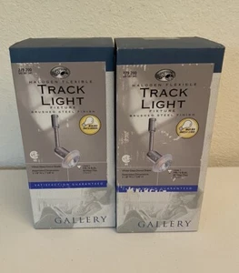 Hampton Bay Halogen Track Light Fixture 279 200 NEW White Glass Donut Shade - Picture 1 of 1