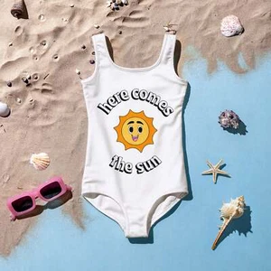 Vibrant All-Over Print Children's Swimwear - Perfect for Fun Beach & Pool Advent - Picture 1 of 12