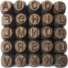 Punzoni in Acciaio Lettere 5 6 mm Alta Qualità Professionale